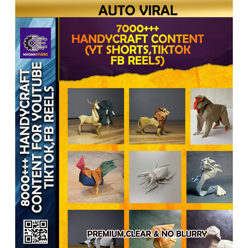 Paket 7.000++ VIDEO KONTEN Short Kerajinan Tangan - Video Konten Viral Siap Upload