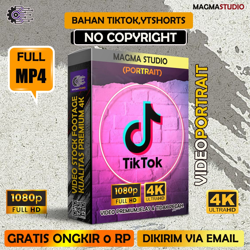 (VOL 1.) 1000++ (4K) Video Footage VERTIKAL - BAHAN YOUTUBE-Tikt0k