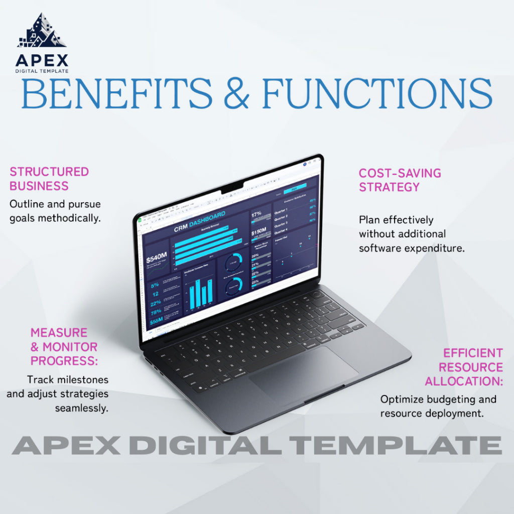 Template Dashboard CRM | Excel & Spreadsheet | Editable