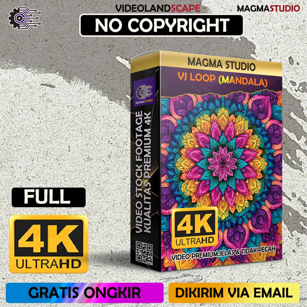 (FULL 4K) 160+++ MANDALA 4k 3D VJ LOOPS- Stock Footage Video Untuk Para Konten Kreator Video