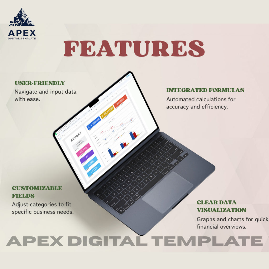Template Laporan Iklan E-commerce | Excel & Spreadsheet | Editable