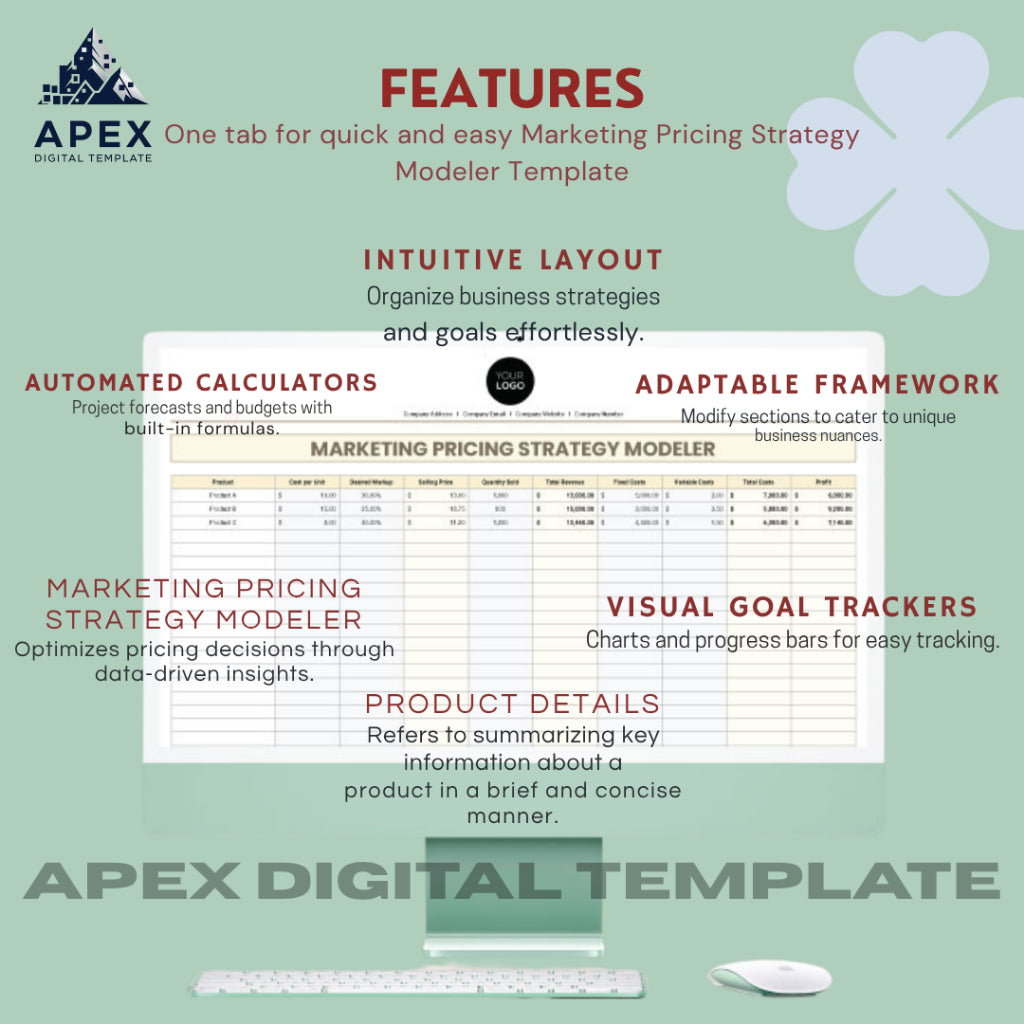 Template Panduan Strategi Penentuan Harga Pemasaran | Model Perhitungan & Analisis Bisnis