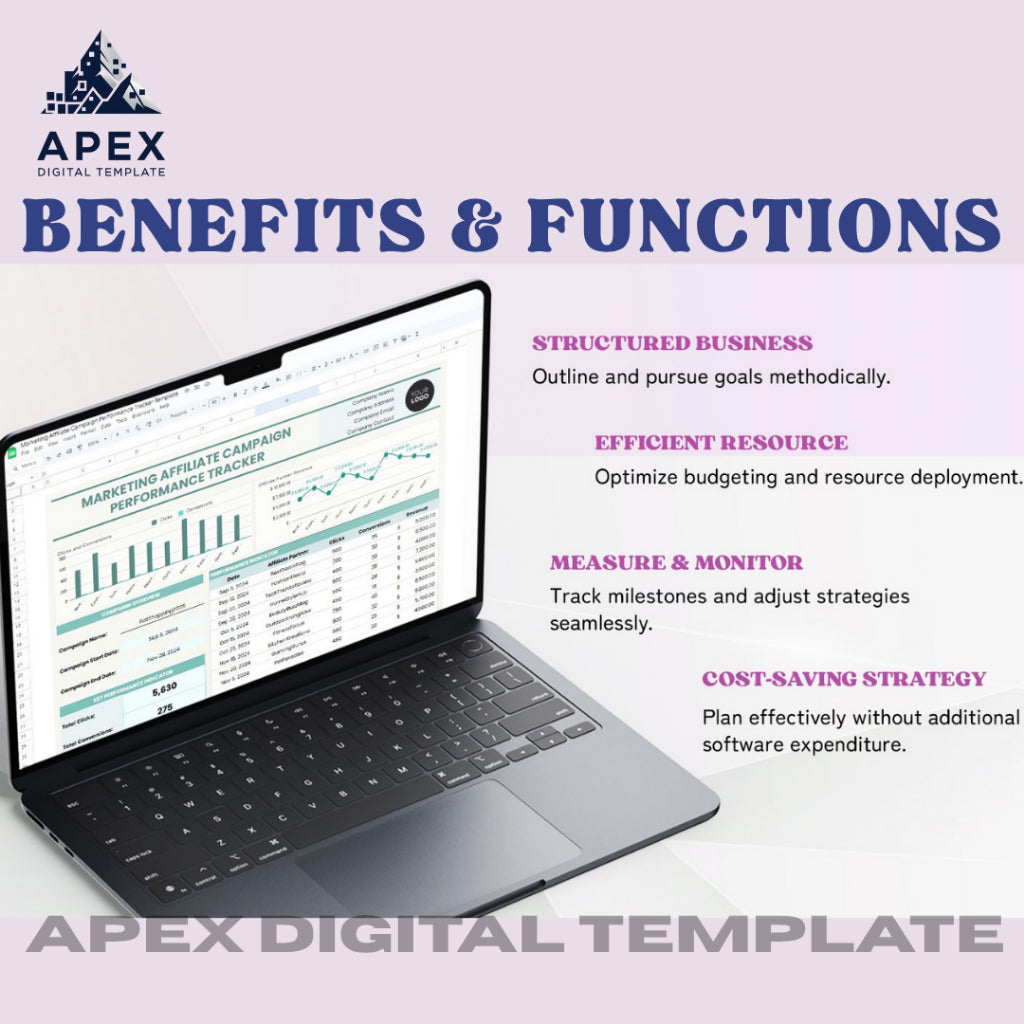 Template Pelacak Kinerja Kampanye Afiliasi | Panduan Strategi & Laporan Marketing