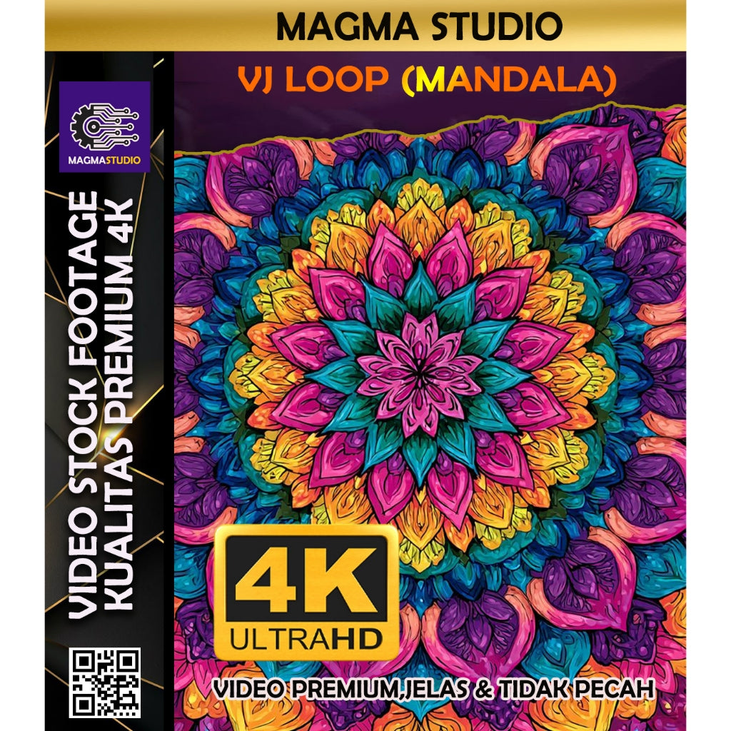 (FULL 4K) 160+++ MANDALA 4k 3D VJ LOOPS- Stock Footage Video Untuk Para Konten Kreator Video