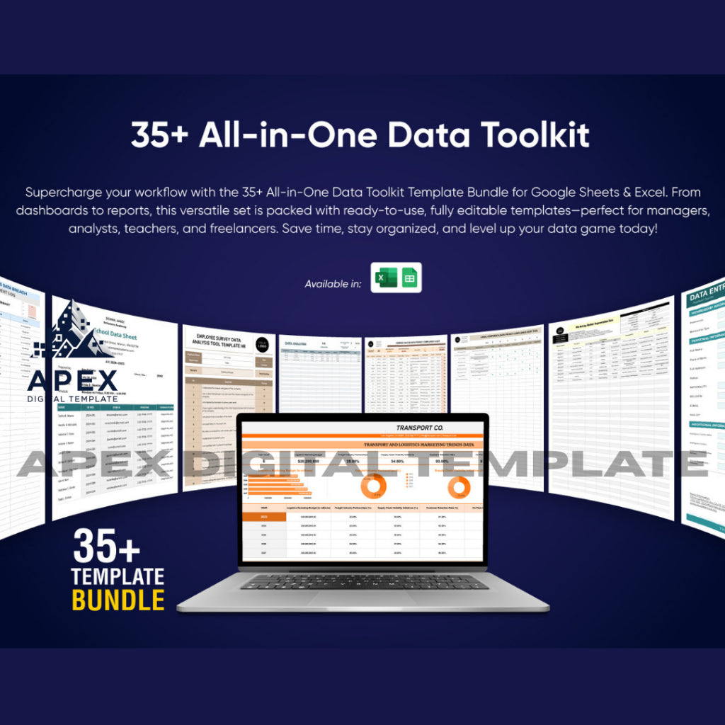 35+ Template Toolkit Data Serbaguna | Format Siap Pakai & Mudah Diedit