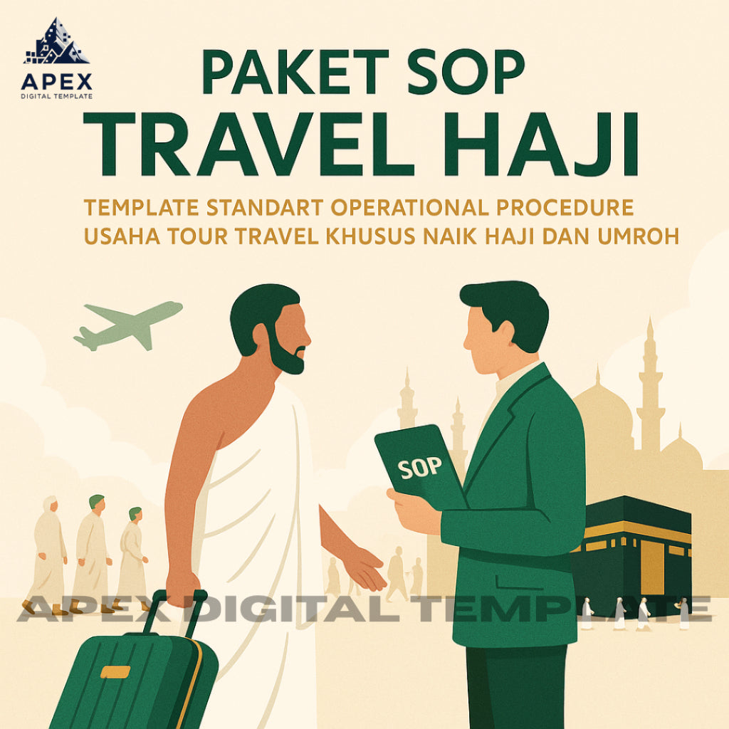 Paket SOP Travel Haji & Umroh Lengkap - Template Prosedur Operasional Usaha Tour Travel