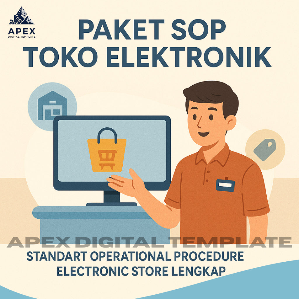 Paket SOP Toko Elektronik Lengkap - Standar Operasional Prosedur Usaha Toko Elektronik