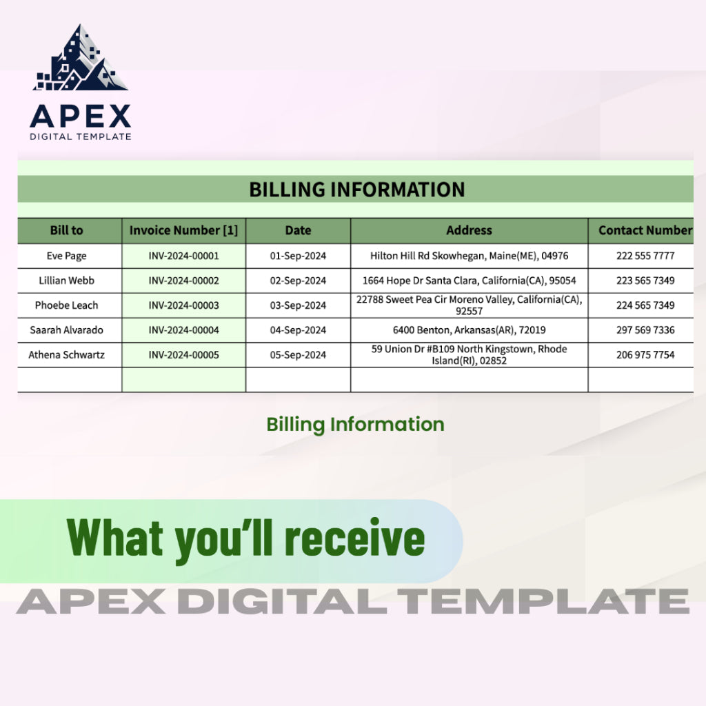 Template Restaurant Tax Invoice | Excel & Spreadsheet | Editable