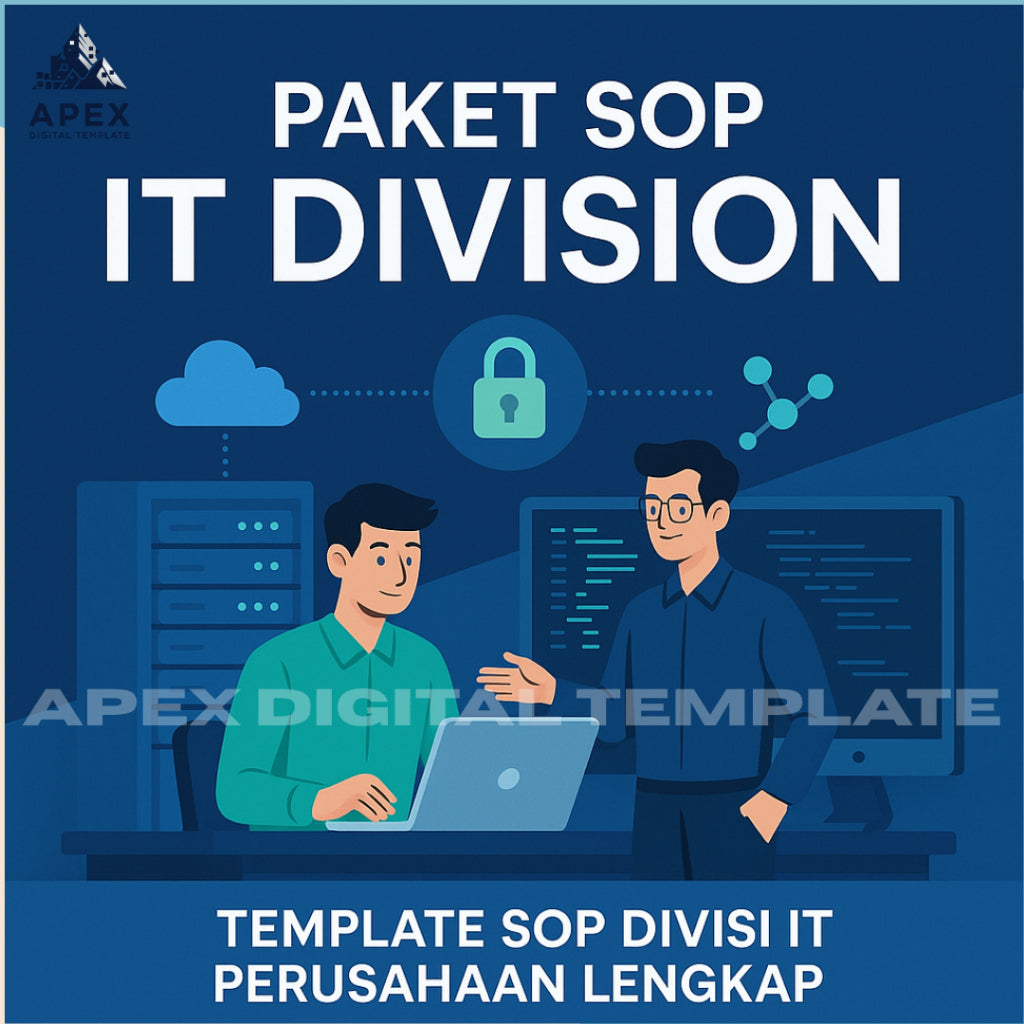 Paket SOP IT Division Lengkap - Template Standar Operasional Prosedur Divisi IT Perusahaan