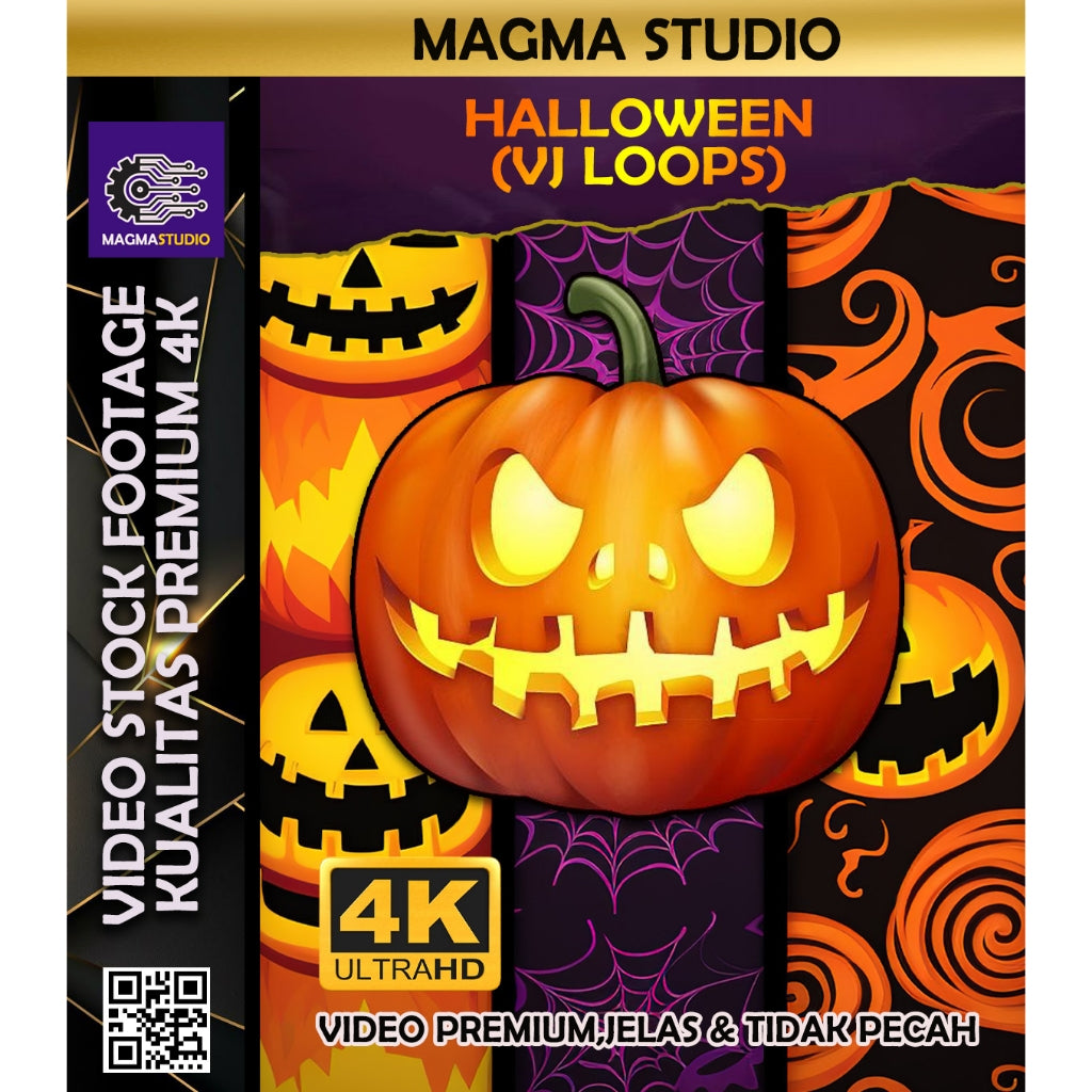 (FULL 4K) 200+++ HALOWEEN 4k 3D VJ LOOPS- Stock Footage Video Untuk Para Konten Kreator Video