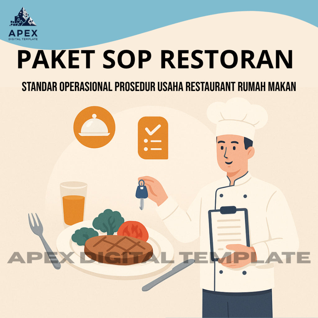 Paket Panduan Operasional Restoran Lengkap — Materi Siap Edit & Siap Cetak