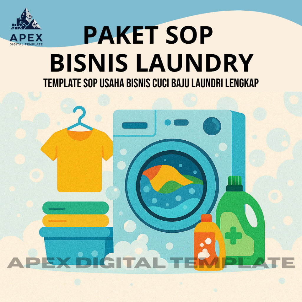 Template Sistem Kerja & Panduan Usaha Laundry Kiloan Lengkap Siap Pakai
