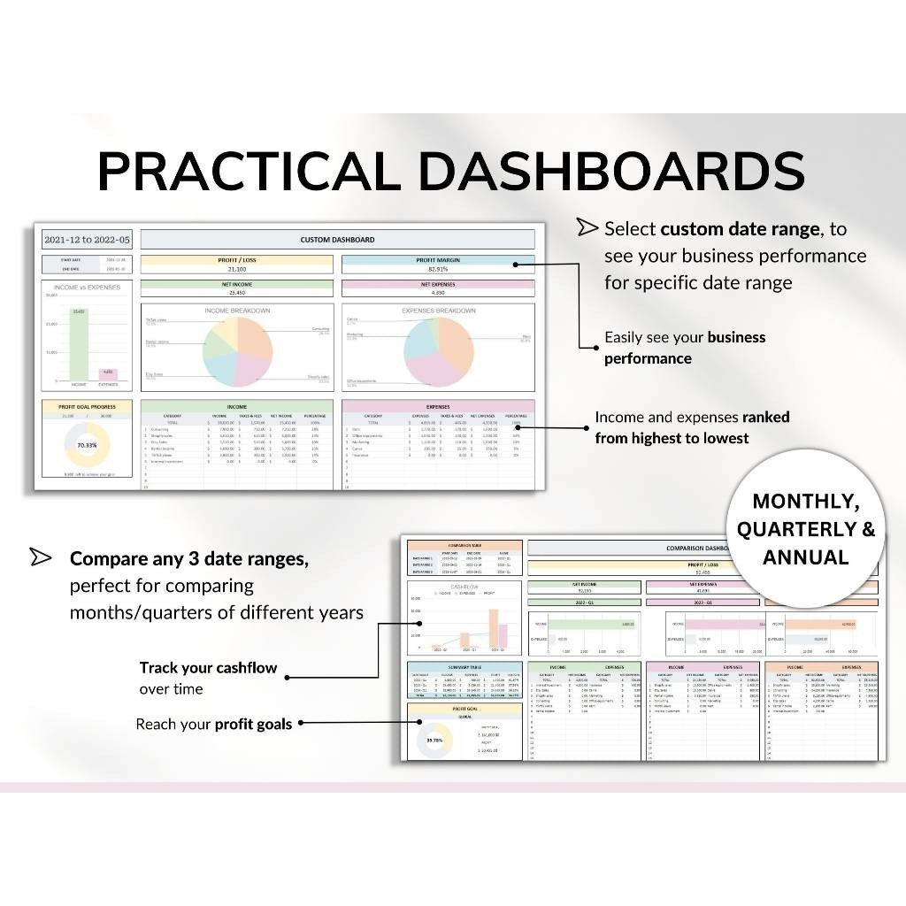 (ADL - 42) Template Keuangan UMKM Handmade | Bookkeeping, Order & Inventory Tracker Google Sheets