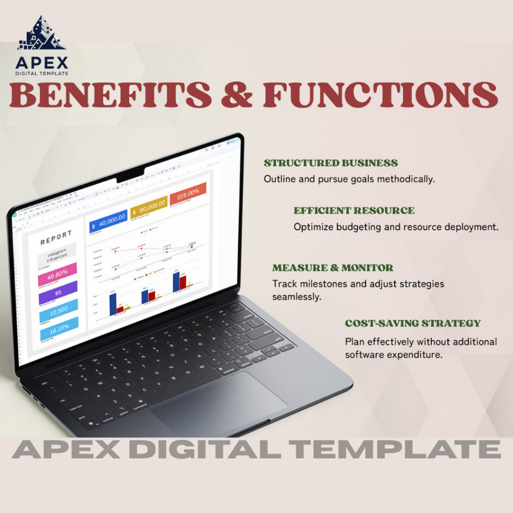 Template Laporan Iklan E-commerce | Excel & Spreadsheet | Editable
