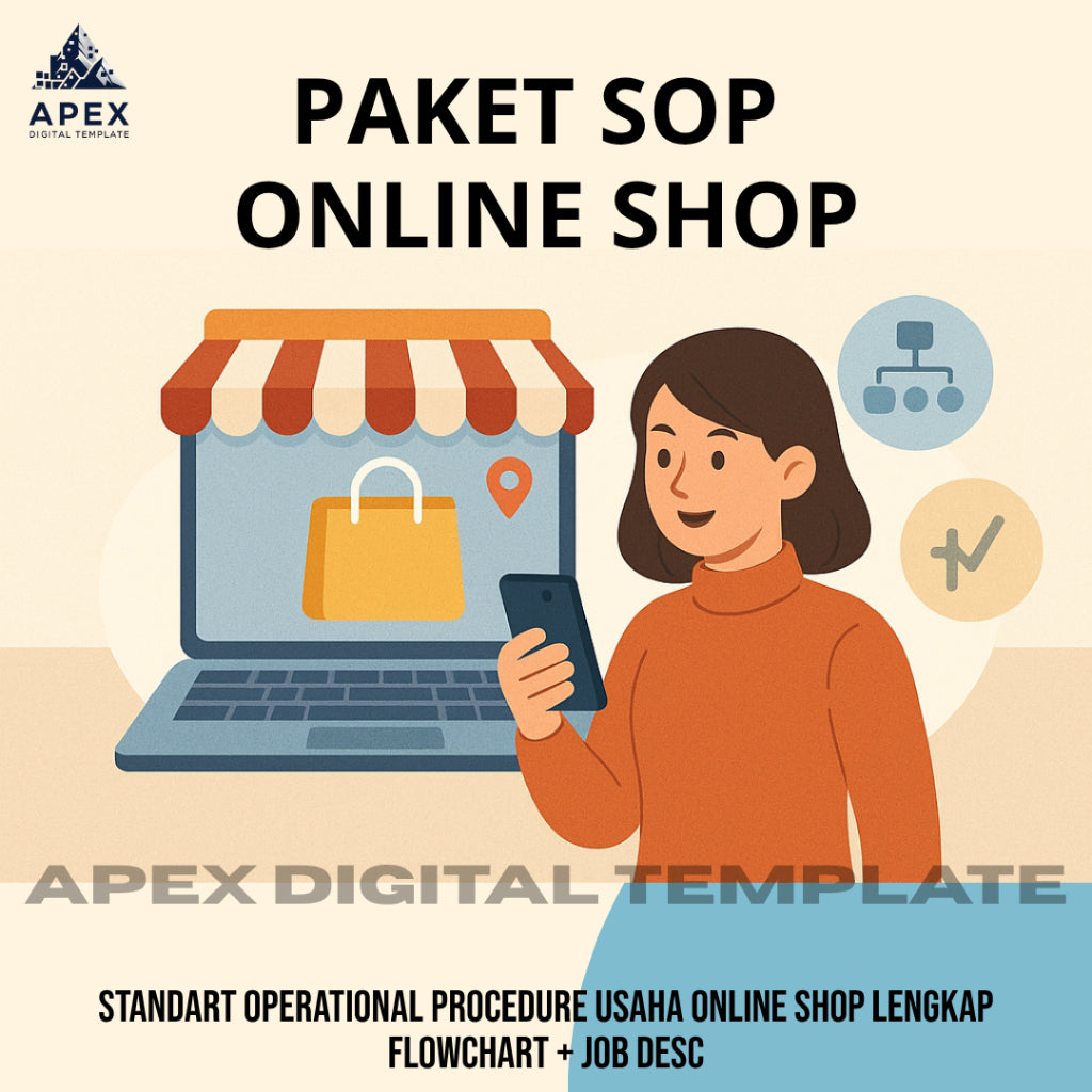 PAKET SOP ONLINE SHOP | SOP + PROSEDUR + FLOWCHART + JOBDESC ADMIN