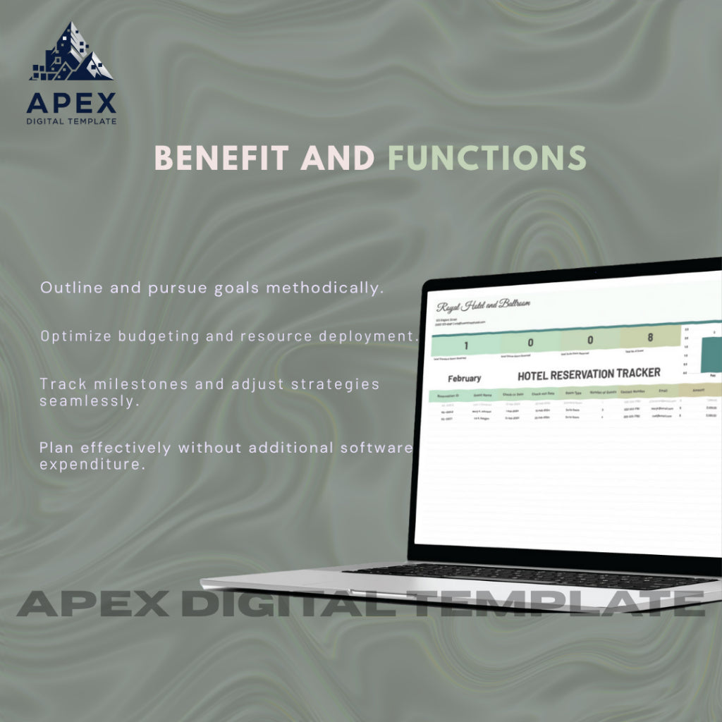 Template Pelacak Reservasi Hotel | Pengelolaan Pemesanan & Tamu Mudah