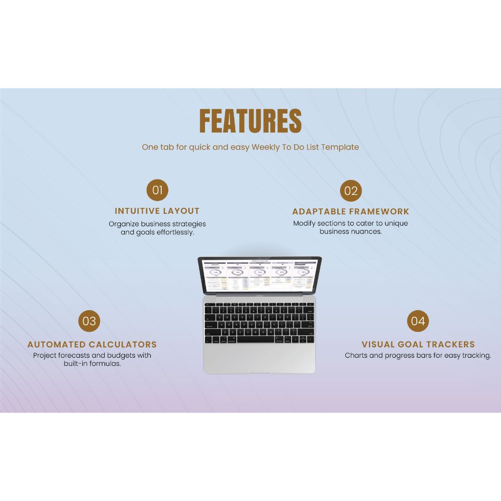Weekly To Do List Template Excel Google Sheet - Template Jadwal Mingguan, Daftar Tugas Harian dan Mingguan, Planner Produktivitas, Task Management, Agenda Mingguan, Checklist Rencana Kerja