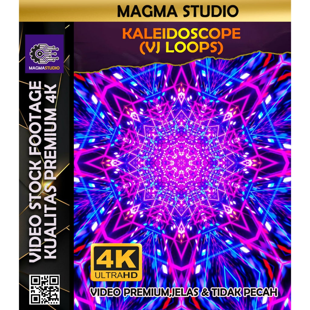(FULL 4K)  200+++ KALEIDOSCOPE PATTERN 4k 3D VJ LOOPS- Stock Footage Video Untuk Para Konten Kreator
