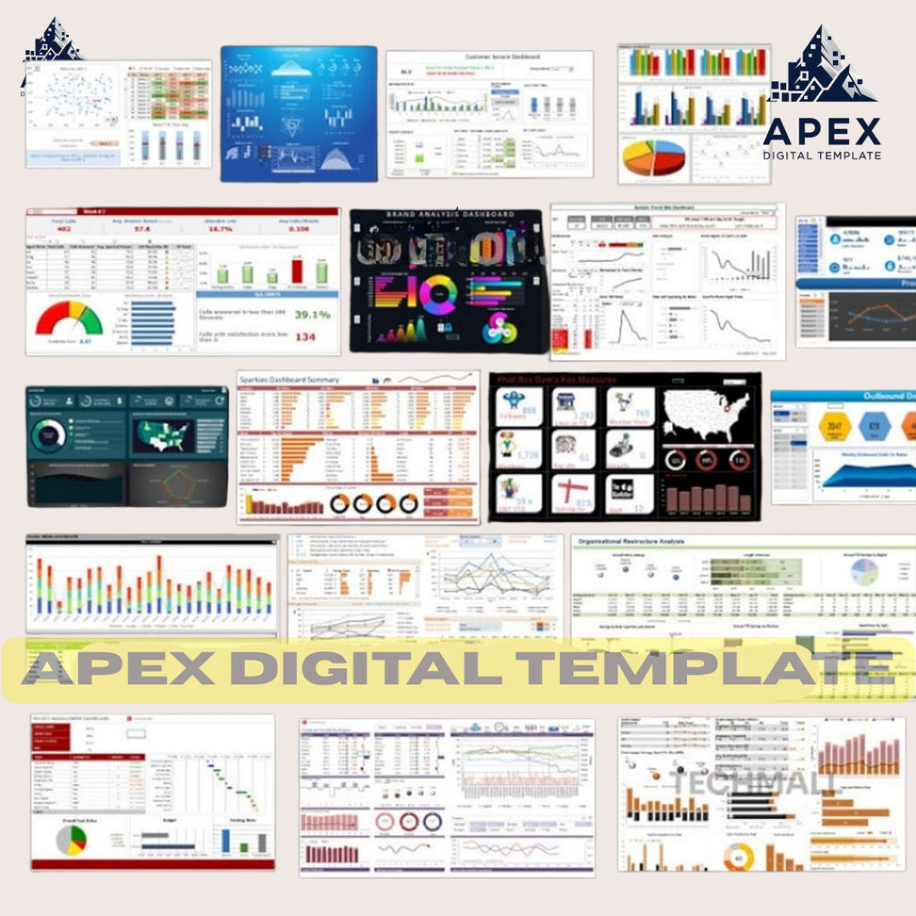 50+ Template Dashboard Excel Terlengkap Siap Pakai untuk Analisis Data Monitor Kinerja Karyawan, Penjualan, Produk, HRD, CS dan Bisnis ataupun Usaha dari Sektor Apapun dengan Mudah Bisnis UMKM