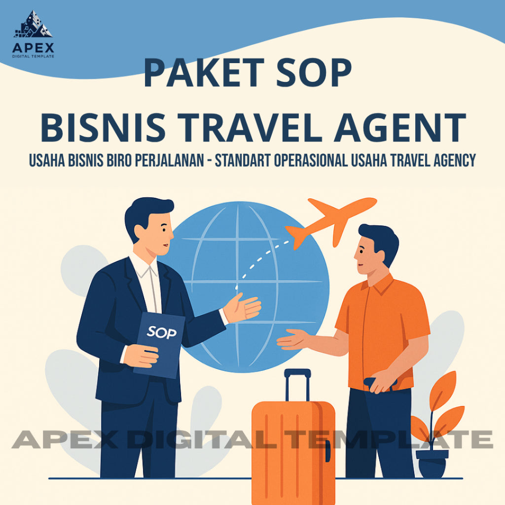 Paket SOP Travel Agent Lengkap - Template Standar Operasional Prosedur Usaha Biro Perjalanan
