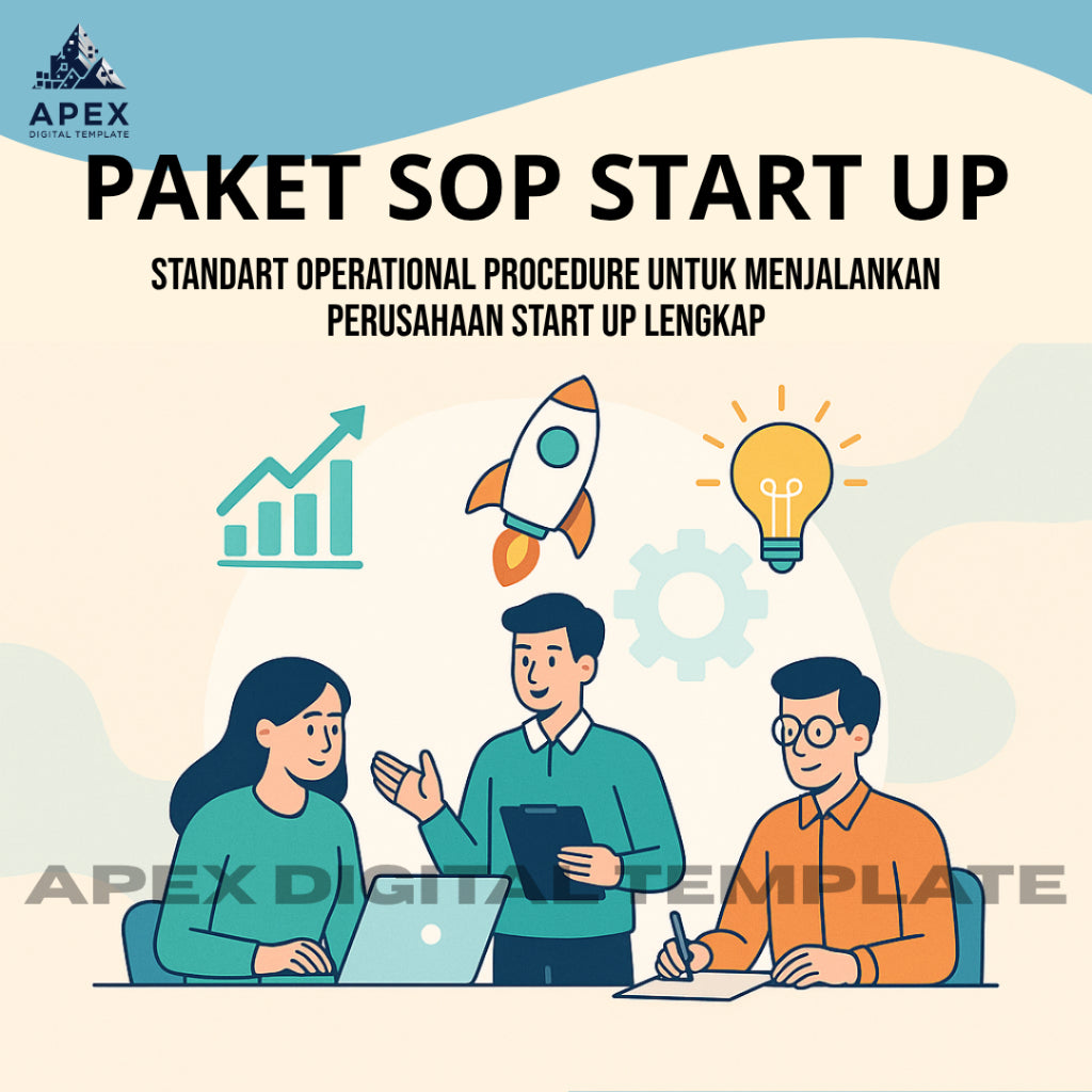 Paket SOP Start Up Lengkap - Standar Operasional Prosedur Perusahaan Start Up Siap Pakai