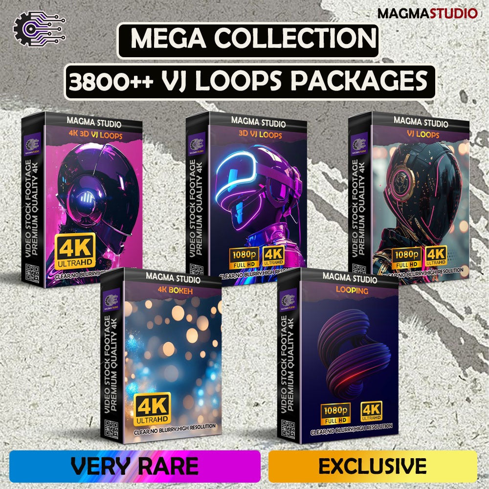 MEGA COLLECTION Footage Paket Tema VJ LOOPS- Video Stock Footage ULTRA HD