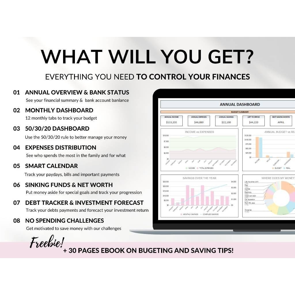 (ADL - 62) Template Keuangan Keluarga | Family Budget Planner Harian Mingguan Bulanan