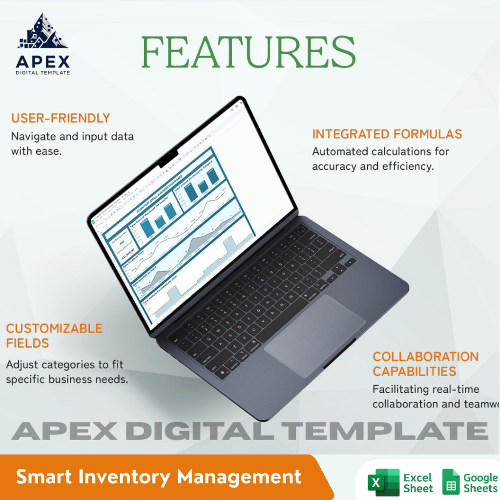 Template Inventori Usaha Kecil — Lembar Pencatatan Stok & Pemantauan Persediaan