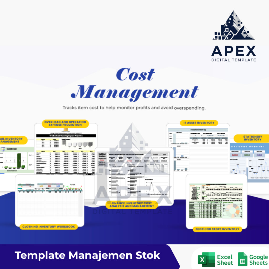 20+ Template Manajemen Stok & Persediaan Lengkap untuk Bisnis dan Gudang