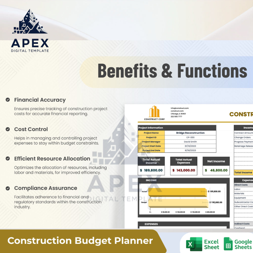 Template Akuntansi Proyek Konstruksi — Pengelolaan Keuangan & Anggaran Proyek