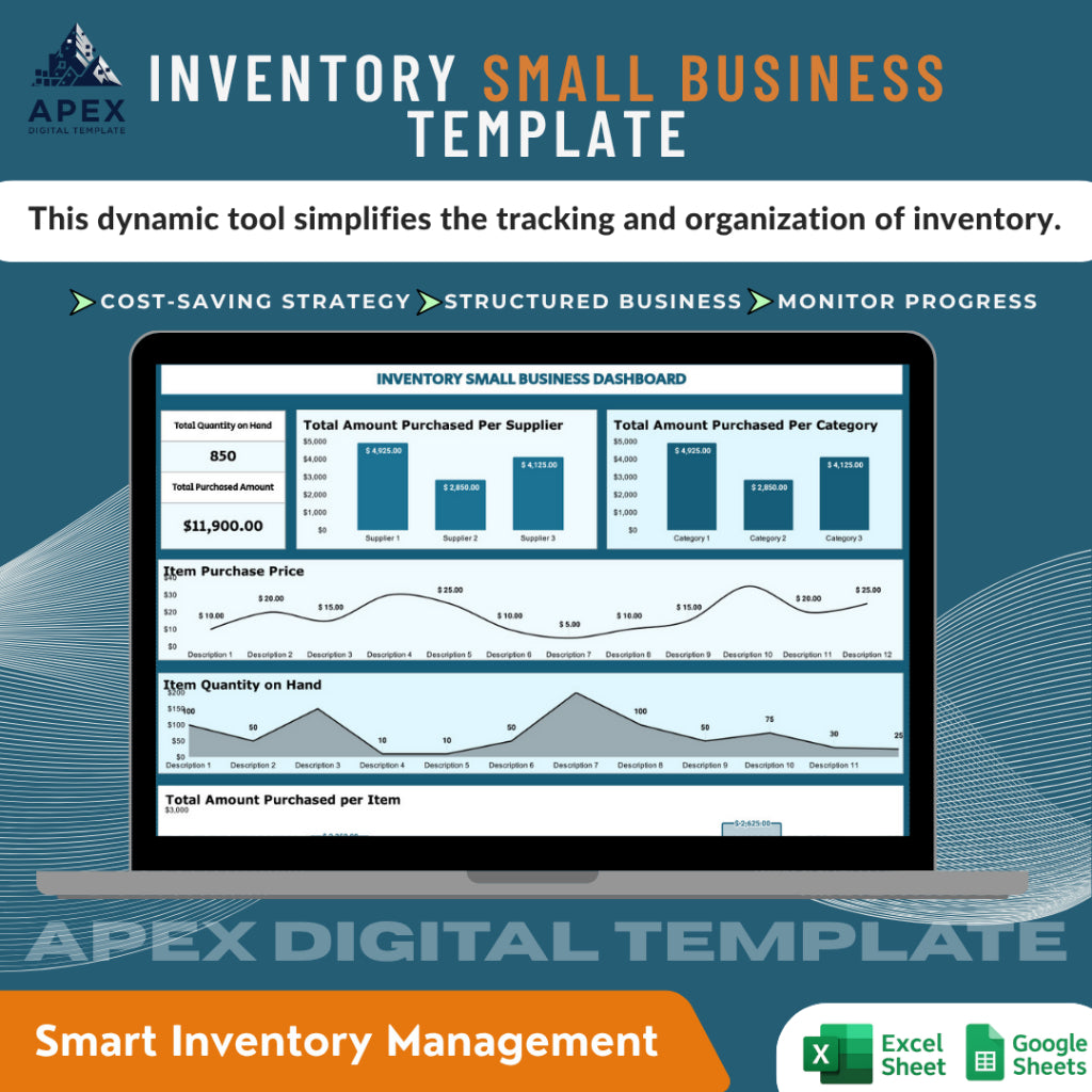 Template Inventori Usaha Kecil — Lembar Pencatatan Stok & Pemantauan Persediaan