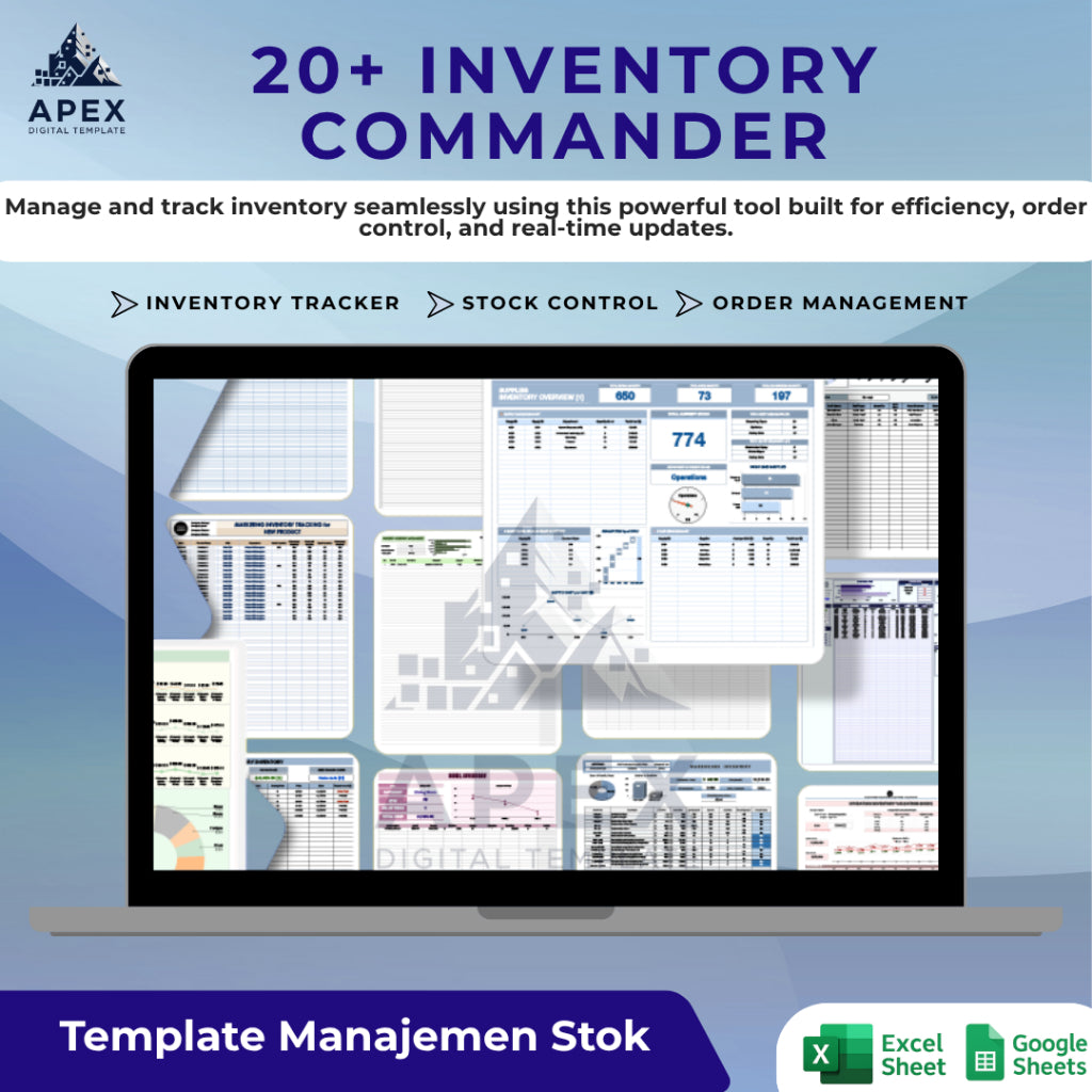 20+ Template Manajemen Stok & Persediaan Lengkap untuk Bisnis dan Gudang