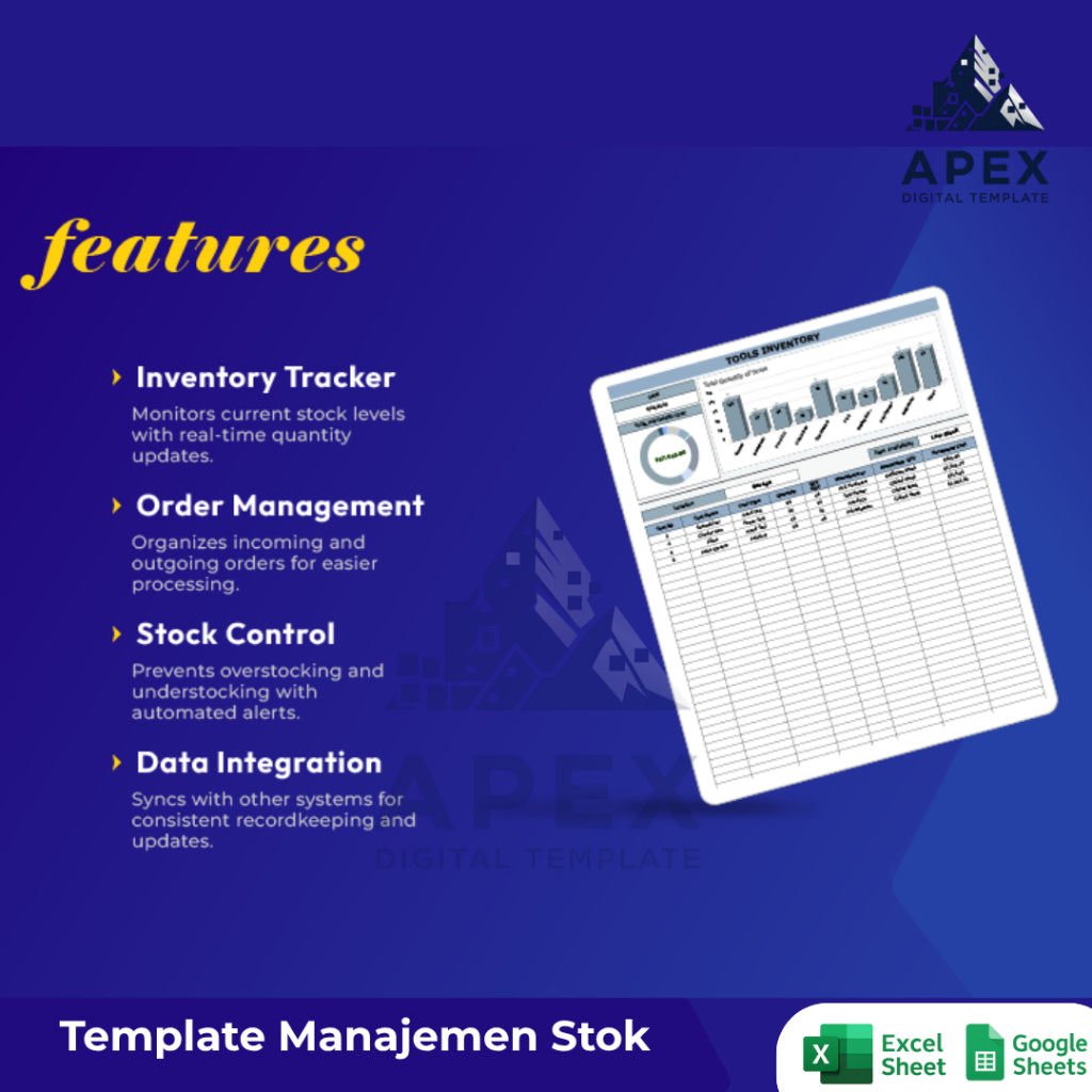 20+ Template Manajemen Stok & Persediaan Lengkap untuk Bisnis dan Gudang