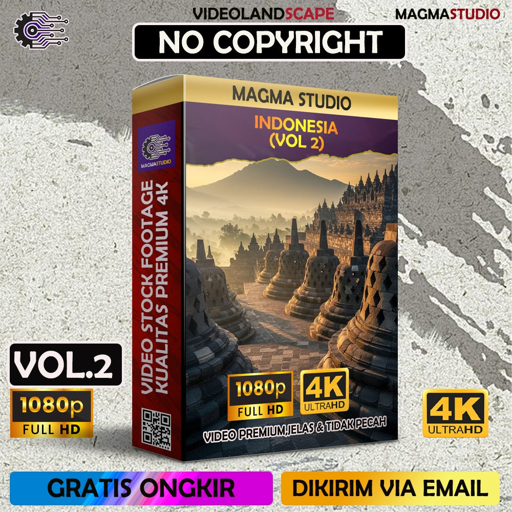 (VOL 2) 1000++(4K) Video INDONESIA Stock Footage  - BAHAN YOUTUBE - Video Stock Footage ULTRA HD