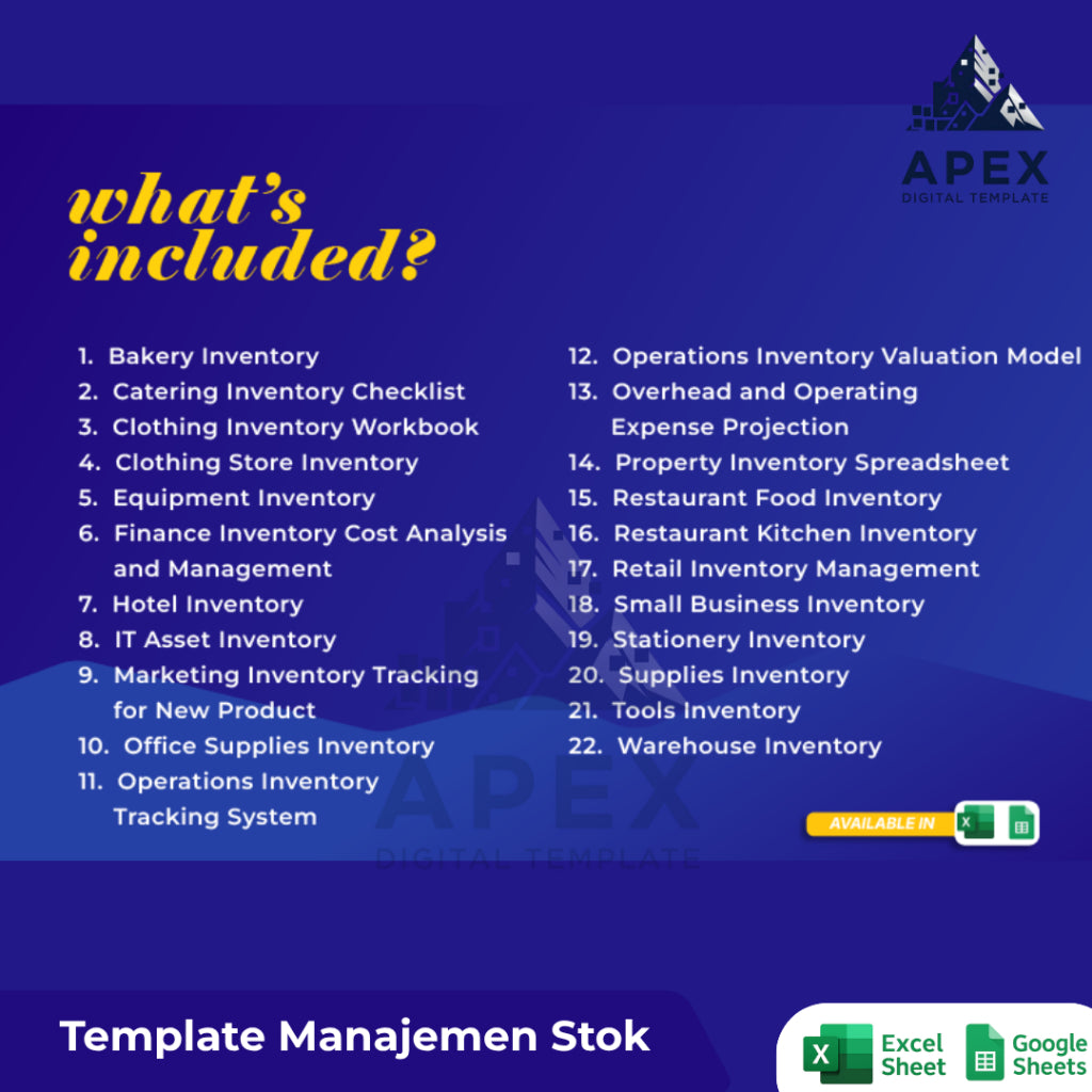 20+ Template Manajemen Stok & Persediaan Lengkap untuk Bisnis dan Gudang