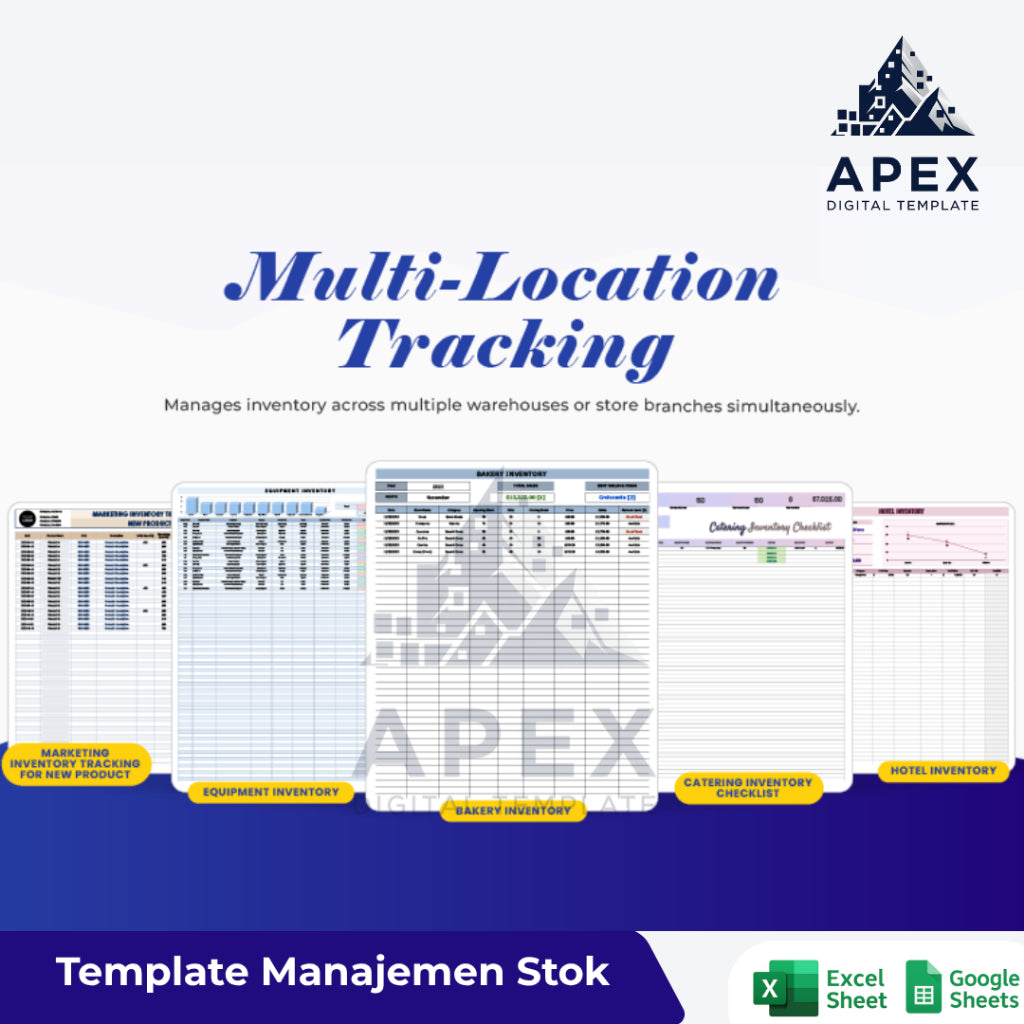 20+ Template Manajemen Stok & Persediaan Lengkap untuk Bisnis dan Gudang