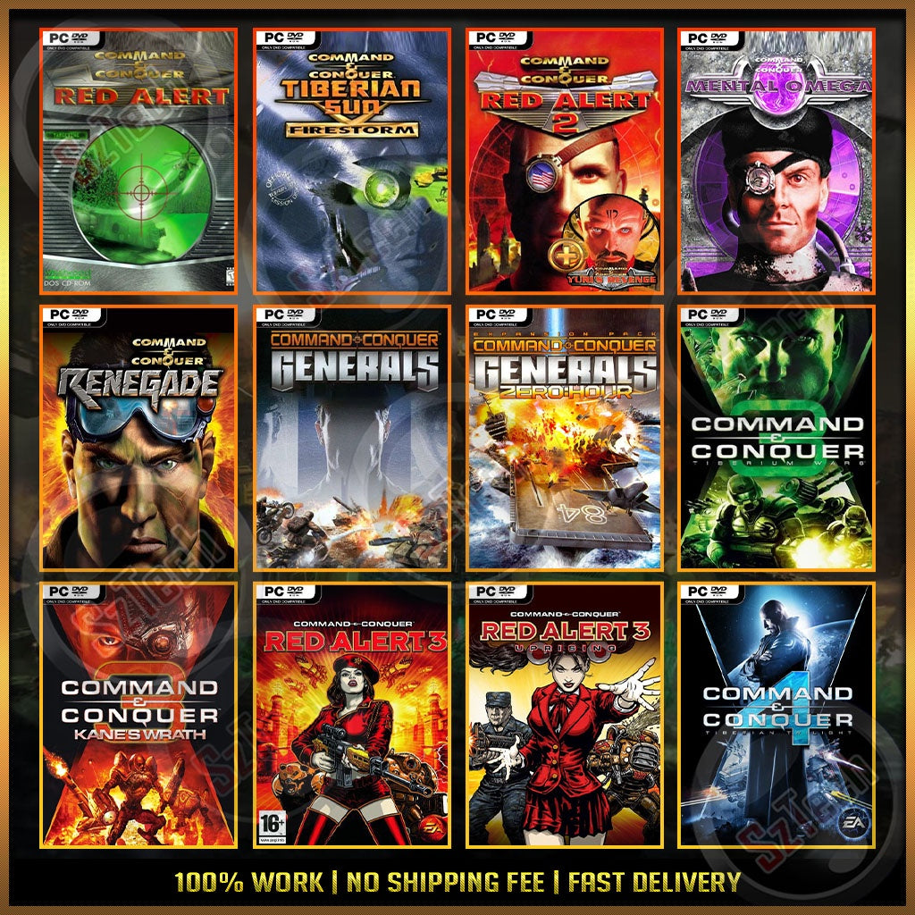 Command And Conquer [PC/Laptop Games] Red Alert 2 Yuri’s RevengeZero HourGeneralRed Alert