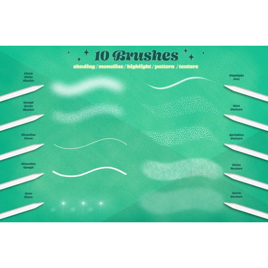 Procreate【1126】3D Letters Toolkit for Procreate_- Procreate Brushes