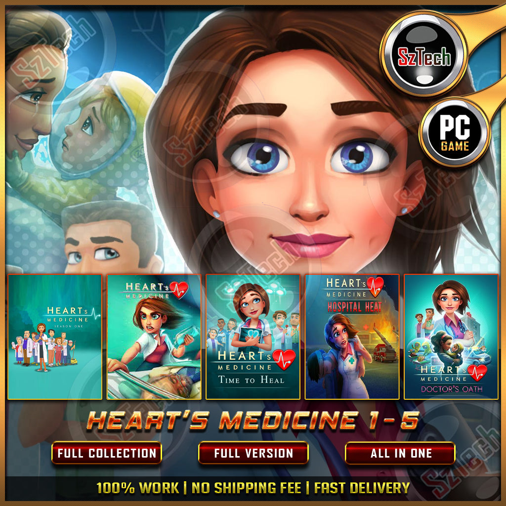 Heart’s Medicine 1-5 [PC GAME]  [ DIGITAL DOWNLOAD] Classic GamesTime ManagementNostalgia Game