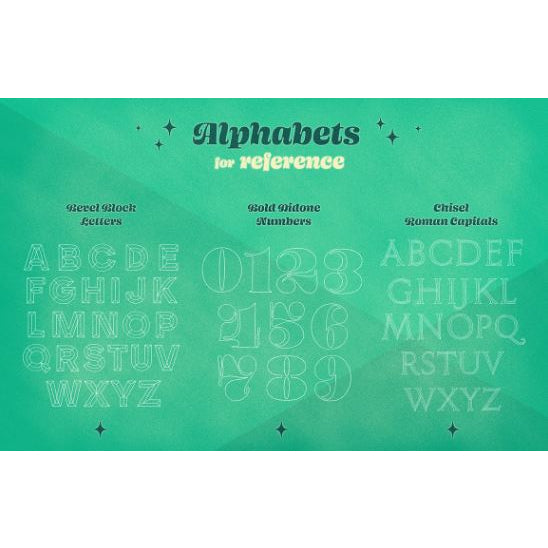 Procreate【1126】3D Letters Toolkit for Procreate_- Procreate Brushes