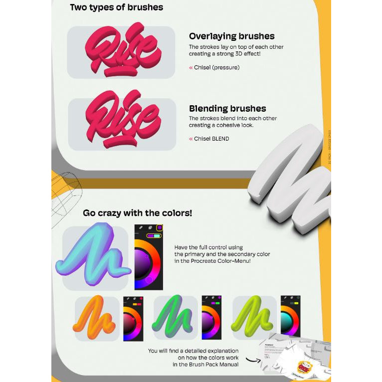 Procreate【AHL358】3D Pack - Procreate Brushes