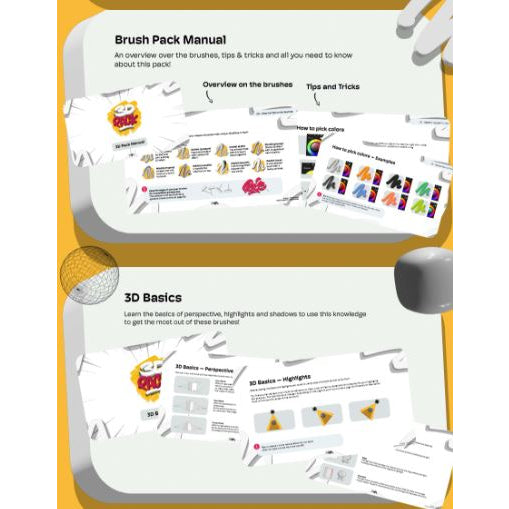 Procreate【AHL358】3D Pack - Procreate Brushes