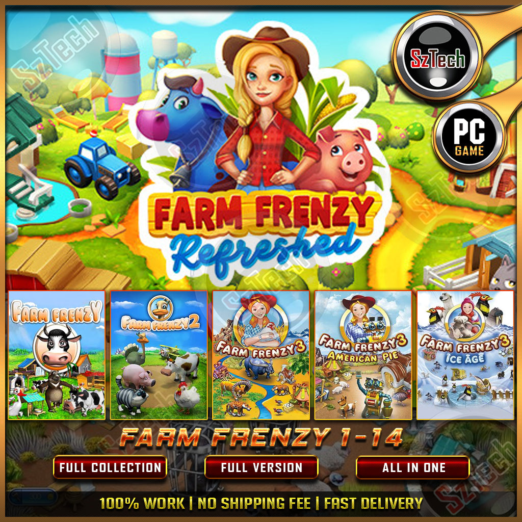 14 Farm Frenzy Collections [PC GAME] [ DIGITAL DOWNLOAD] CLASSIC PC GAMESNOSTALGIA GAMESTime Management