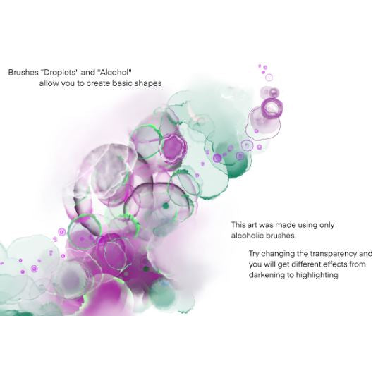 Procreate【1034】Galaxy Alcohol Ink Brushset_- Procreate Brushes