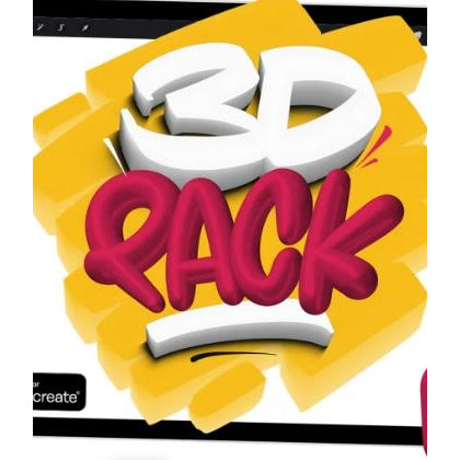 Procreate【AHL358】3D Pack - Procreate Brushes