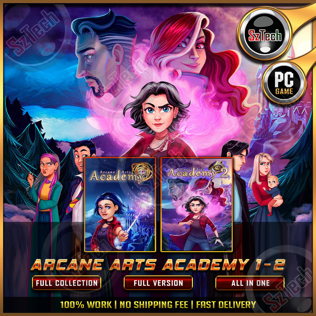 Arcane Arts Academy - 2 IN 1 [PC GAME]  [ DIGITAL DOWNLOAD] Classic GamesAdventure Casual Action GameNostalgia Game