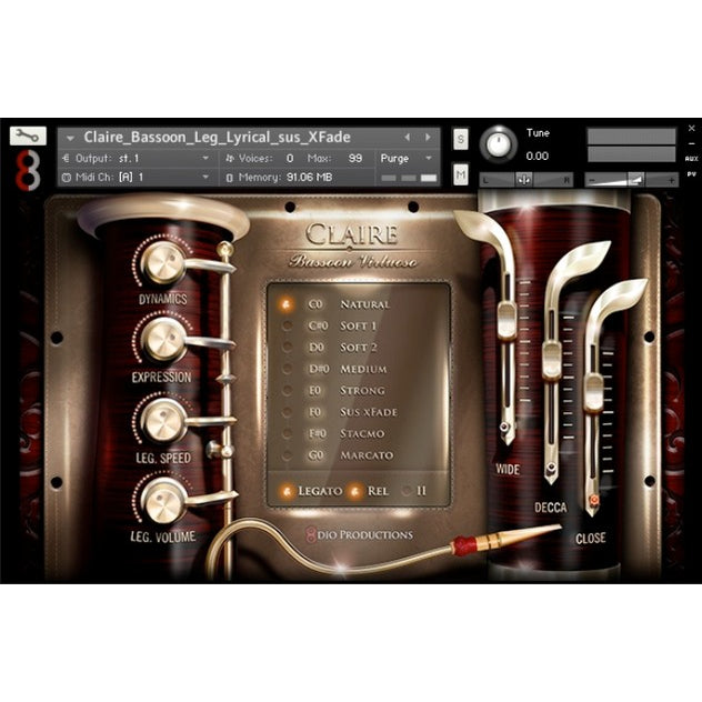 Claire Bassoon Virtuoso  8Dio (Win/Mac) *Kontakt Library*