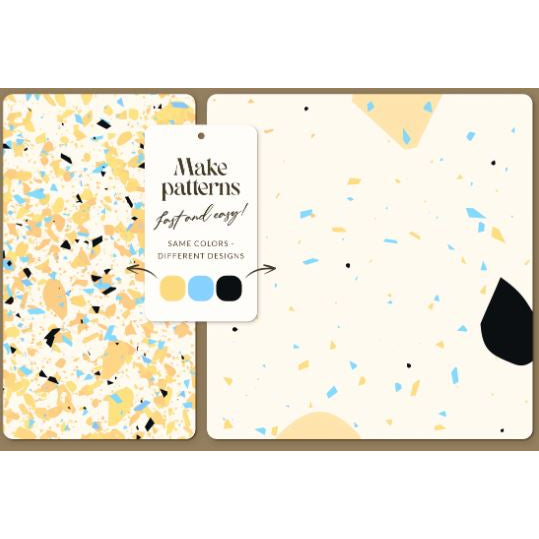 Procreate【1430】Terrazzo 水磨石碎花