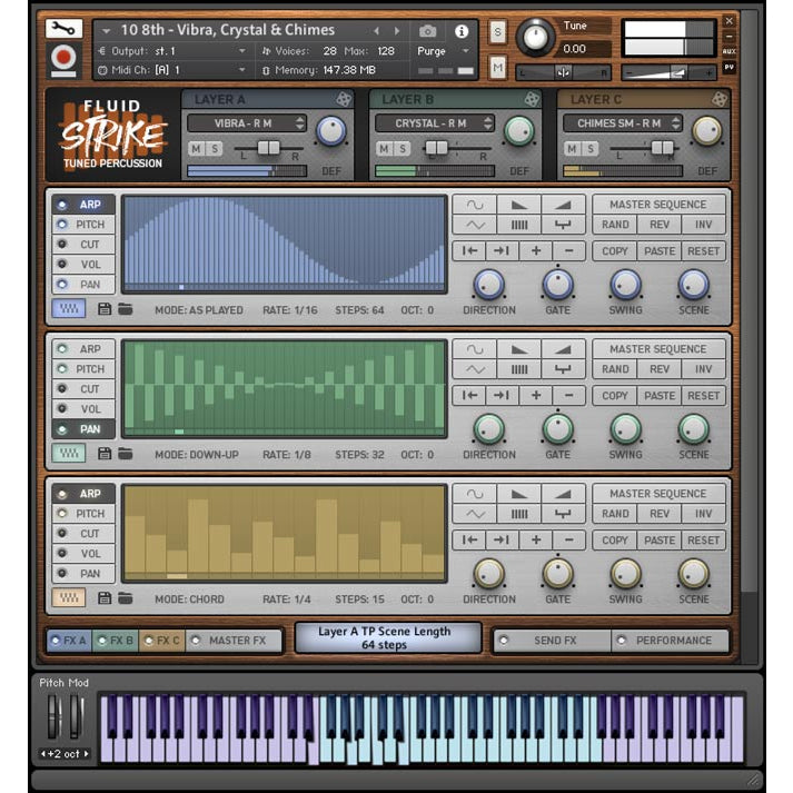 Fluid Strike  In Session Audio (Win/Mac) *Kontakt Library*