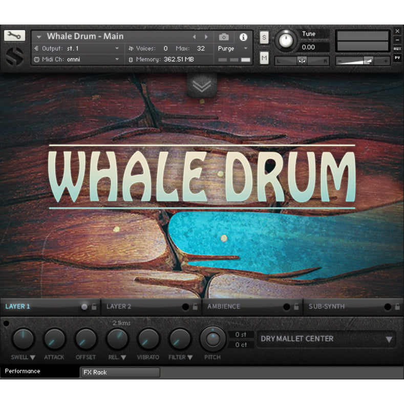 Whale Drum  Soundiron  (Win/Mac) *Kontakt Library*